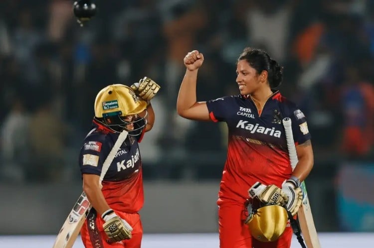 202/4 vs Gujarat Giants Women – 14 February 2025
