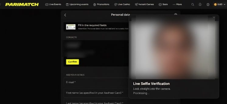 Completing a Liveness Check (Selfie)
