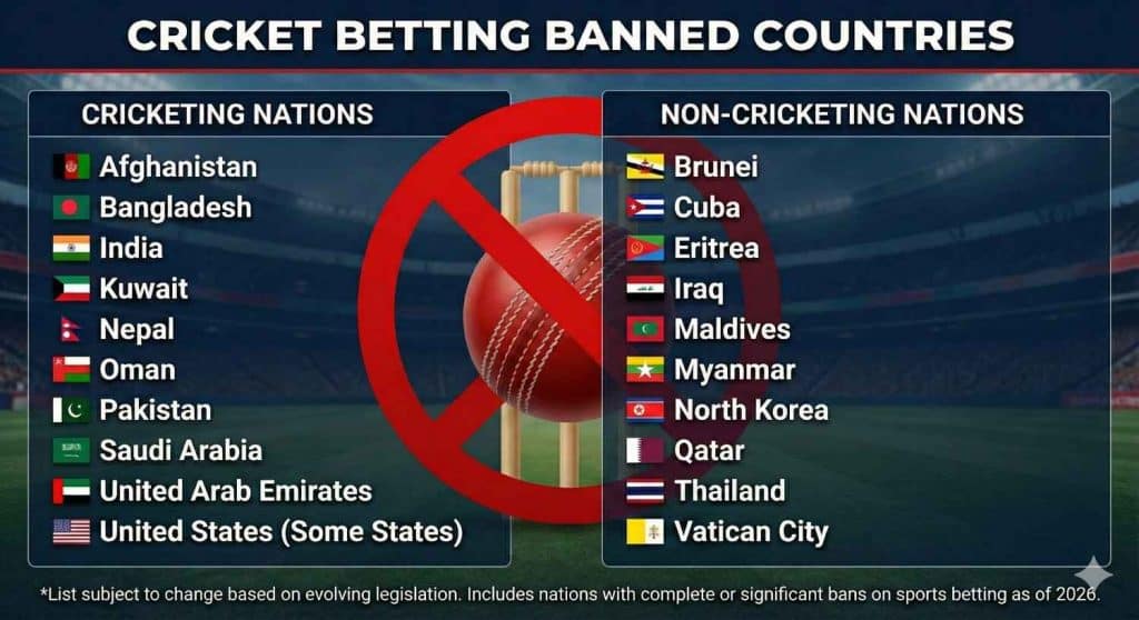 Cricket Betting Banned Countries Cricket Betting Banned Countries