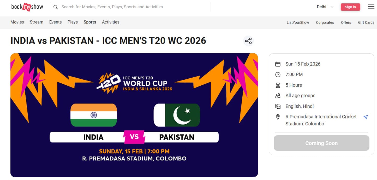 India vs Pakistan T20 World Cup