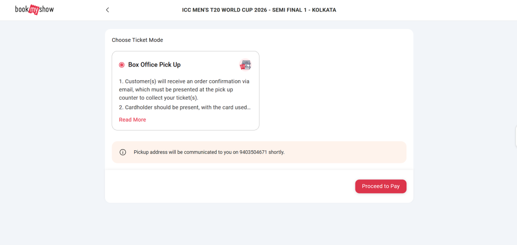 steps to book your tickets for the ICC T20 World Cup 2026 Semi-Final 1