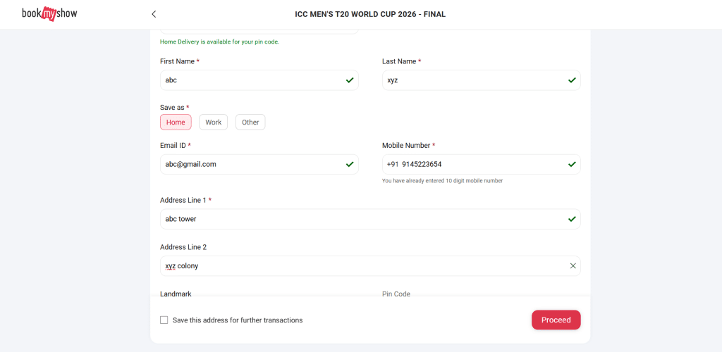 steps to book your tickets for the ICC T20 World Cup 2026 Final