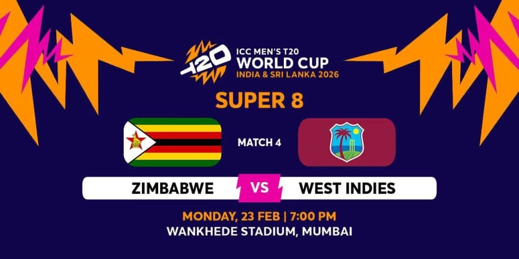 ZIM vs WI Super Eigght Match T20 World Cup