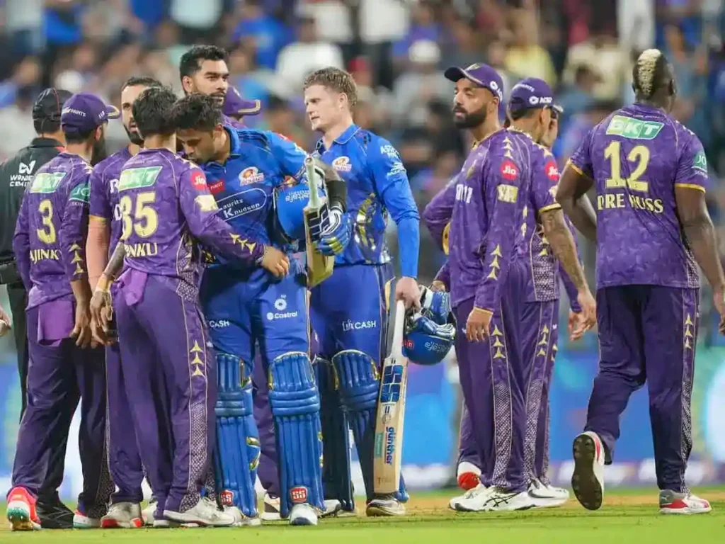 MI vs KKR Head-to-Head Records