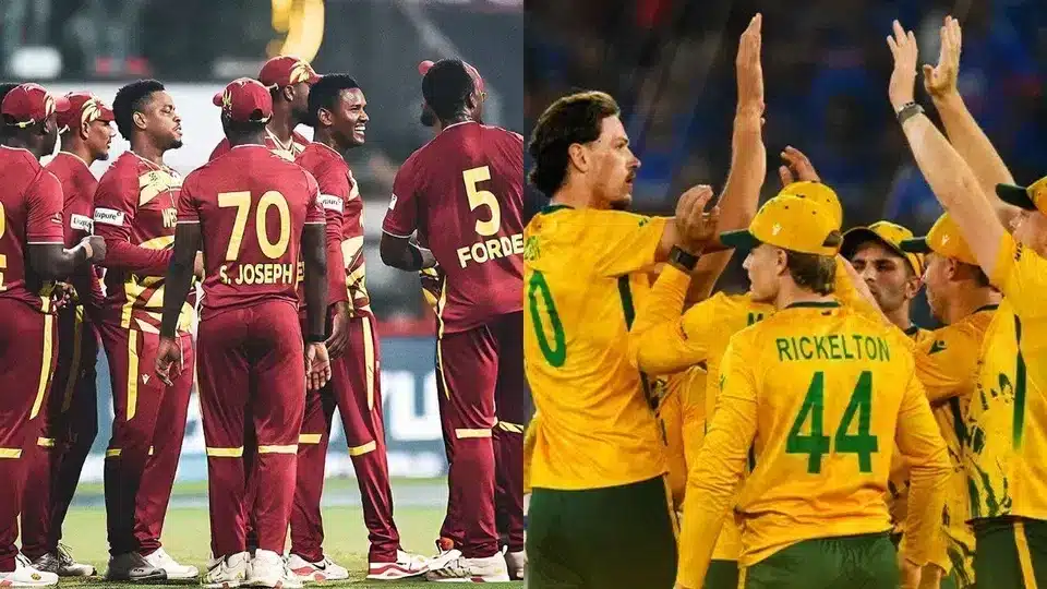 SA vs WI S8 Match 7 T20 WC Highlights: SA Won by 9 Wickets