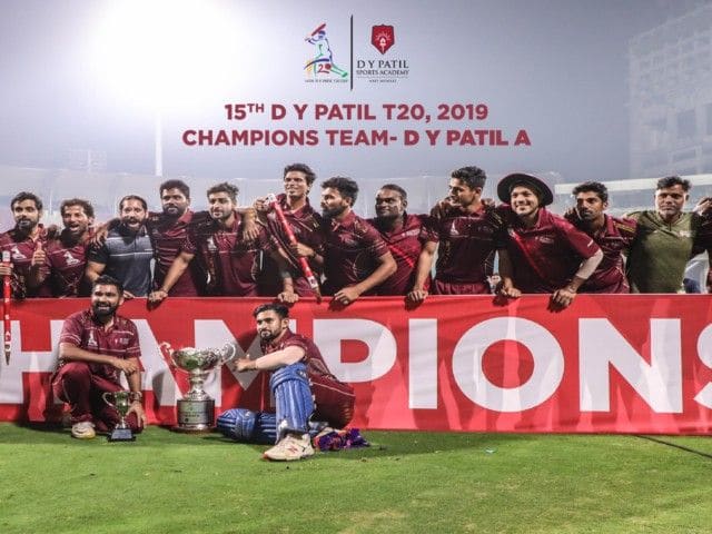 2019 (15th Edition): DY Patil Group A Lift the Trophy