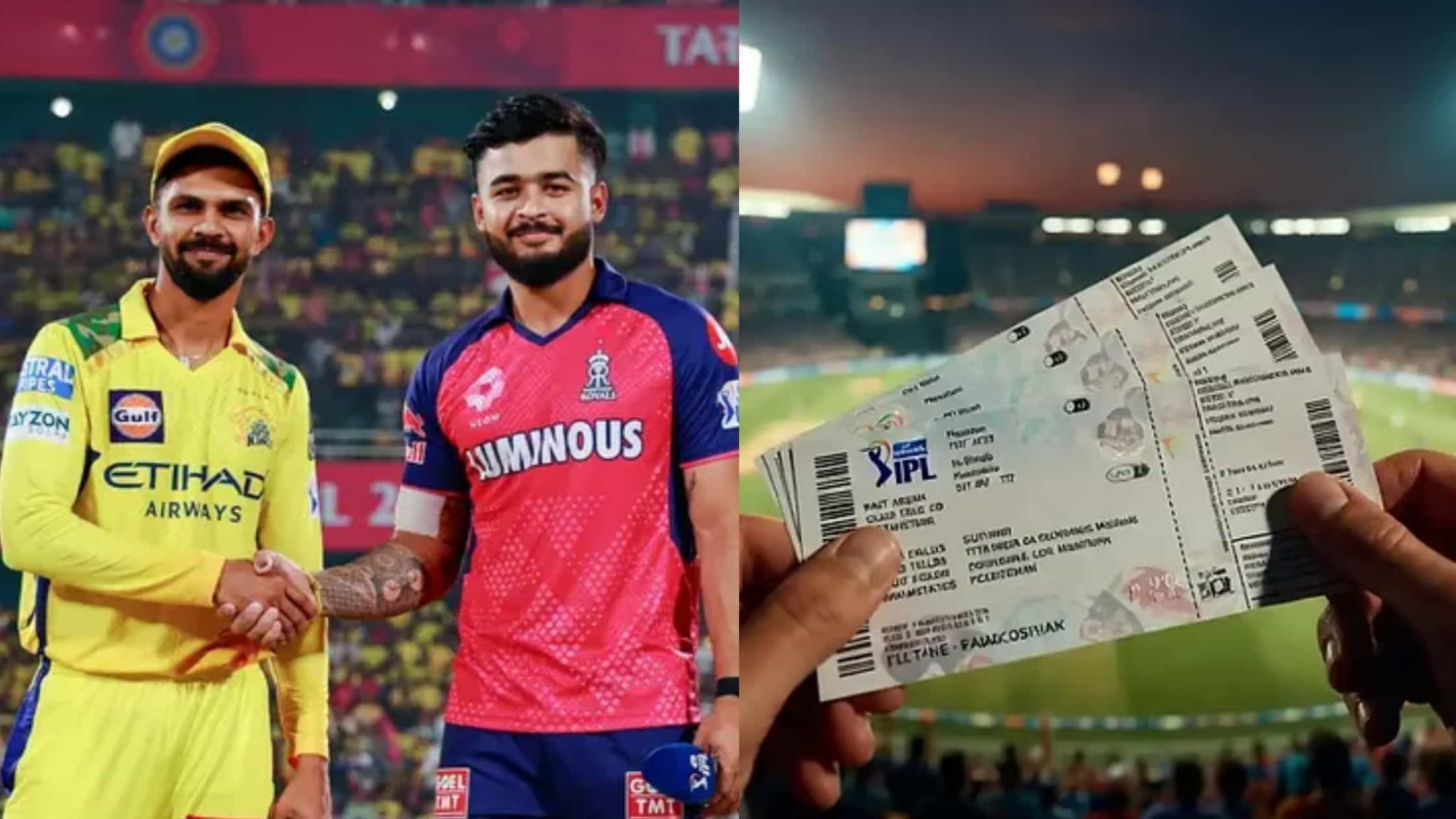 RR vs CSK IPL 2026 Match 3 Tickets: Prices & Booking Guide