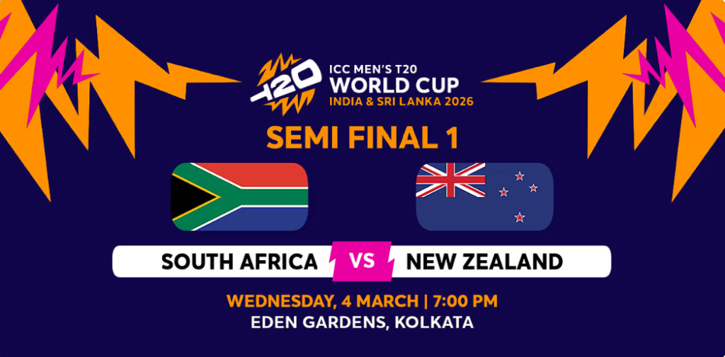 South Africa vs New Zealand Semi-Final Match Live Streaming