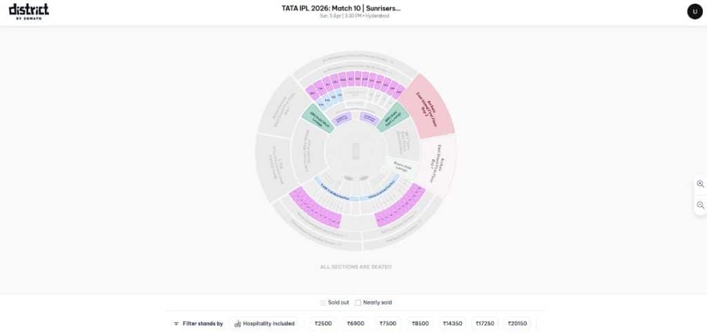 Step 2: SRH vs LSG IPL 2026 Match 10 Ticket Booking Guide Step 2: SRH vs LSG IPL 2026 Match 10 Ticket Booking Guide