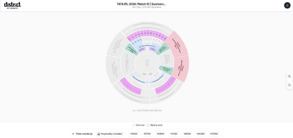 Select Your Stand on the Stadium Map Select Your Stand on the Stadium Map
