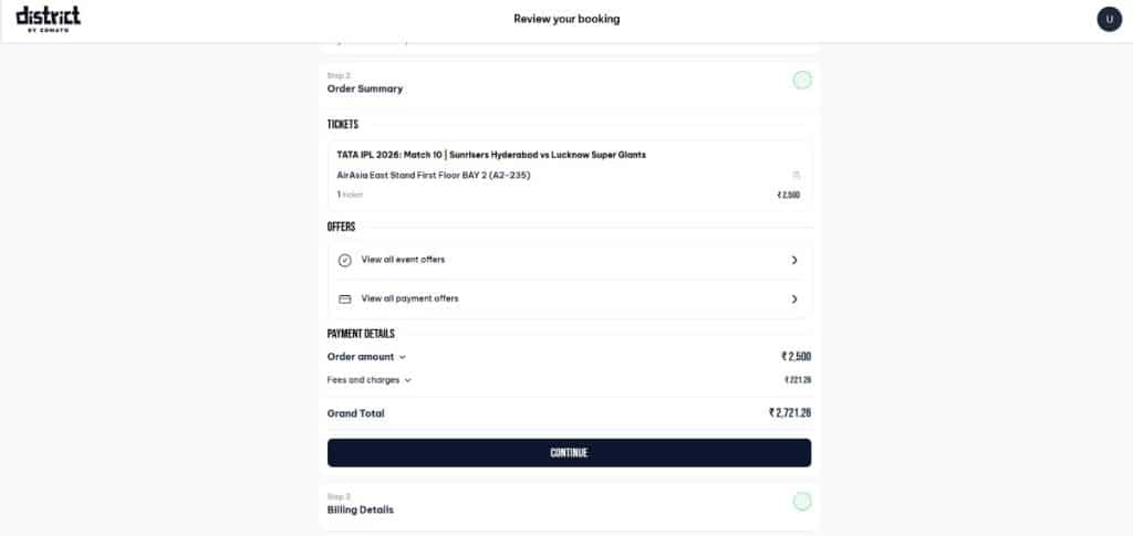 Enter Billing Details & Complete Payment Enter Billing Details & Complete Payment