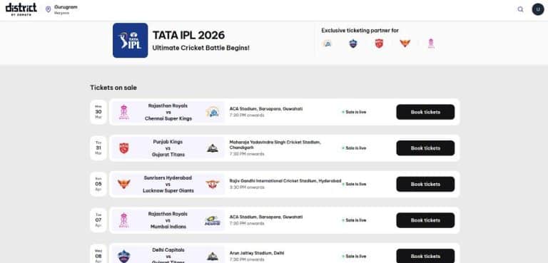 SRH IPL 2026 Tickets: Prices, Availability & Booking Info