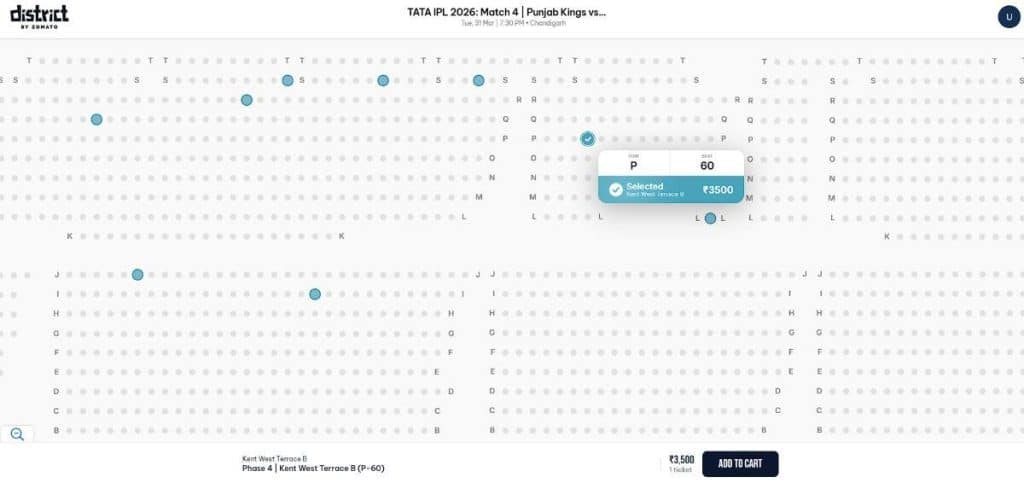 Step 4: Punjab Kings IPL 2026 Tickets Booking Guide Step 4: Punjab Kings IPL 2026 Tickets Booking Guide
