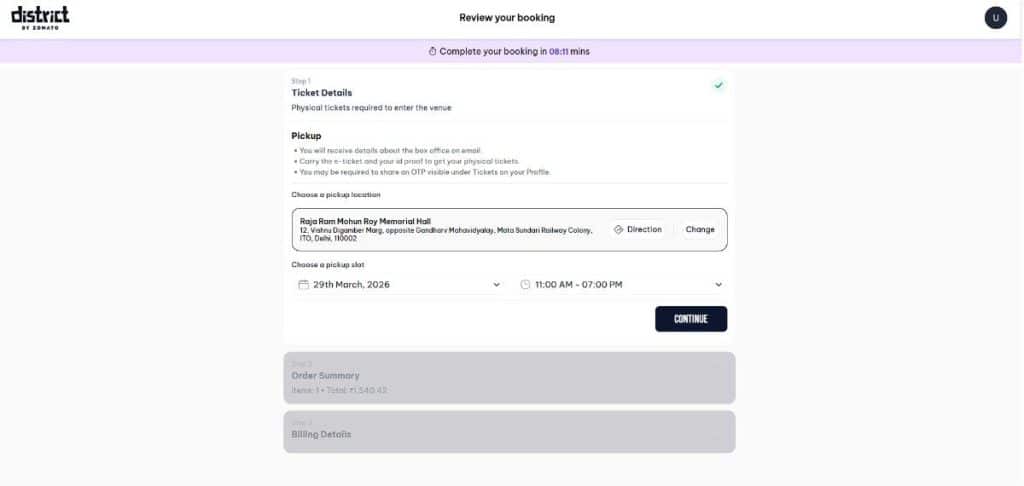 Step5: Arun Jaitley Stadium Ticket Booking Guide for IPL 2026