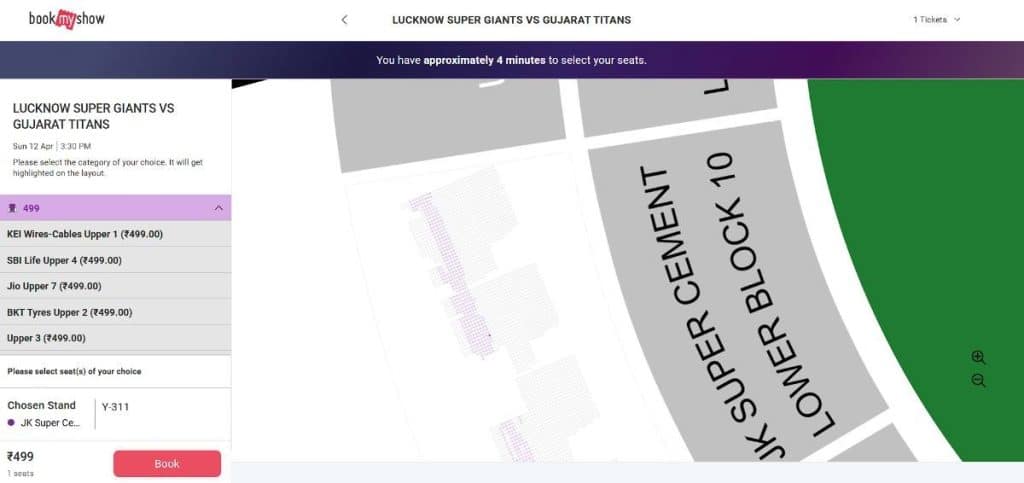 Expand your chosen tier to see sub-stands