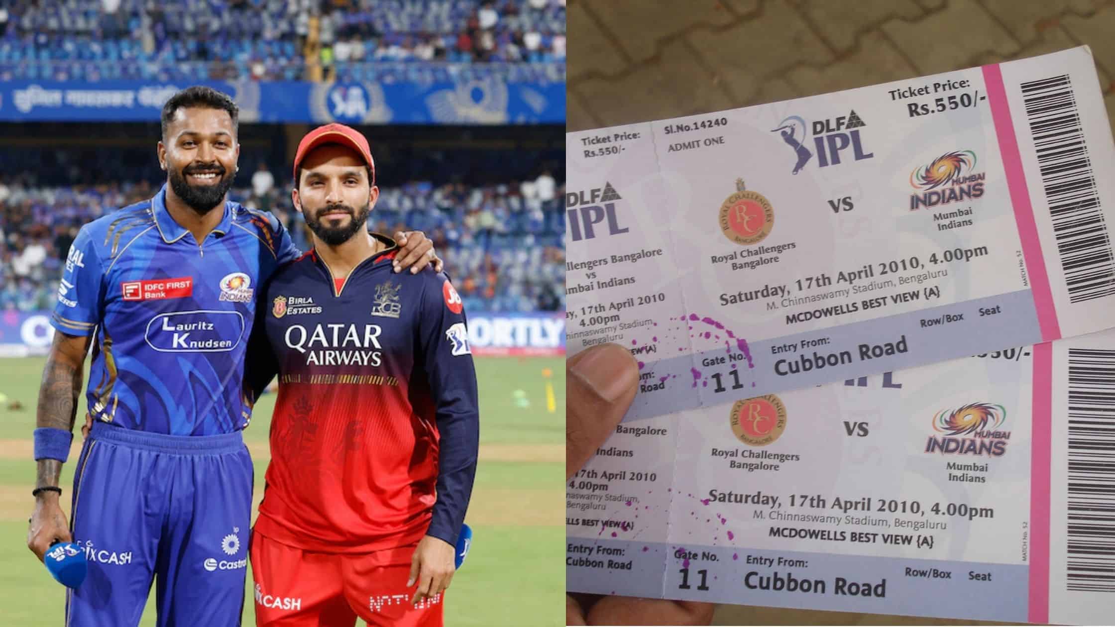 MI vs RCB IPL 2026 Match 20 Tickets: Prices & Booking Details