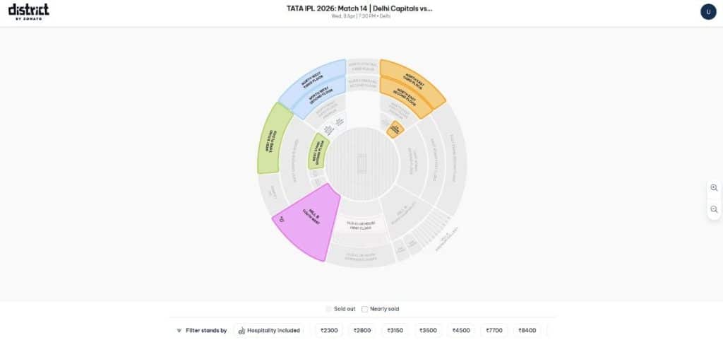 Choose Your Stand from the Seating Map