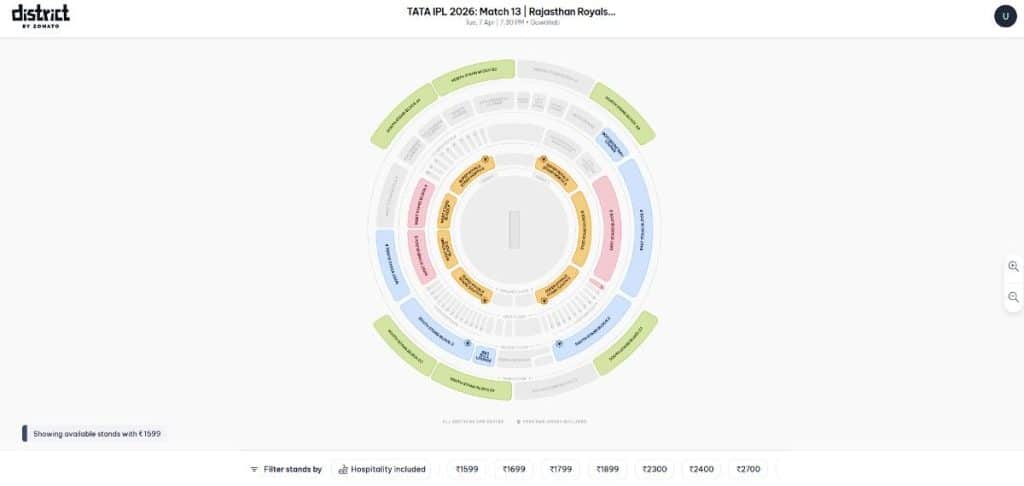 Step 2: RR vs MI Match 13 IPL 2026 Ticket Booking Guide Step 2: RR vs MI Match 13 IPL 2026 Ticket Booking Guide