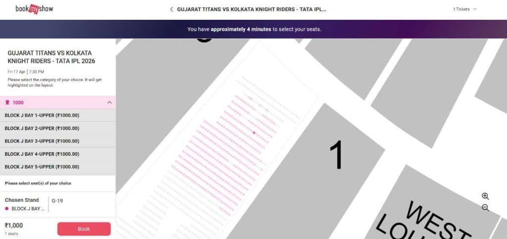Select Your Price Tier, Block, and Specific Seat Select Your Price Tier, Block, and Specific Seat