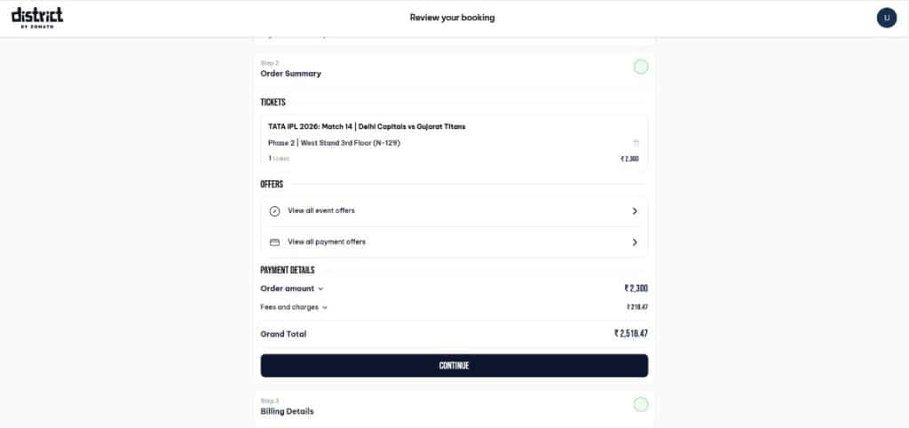 Review Your Order Summary