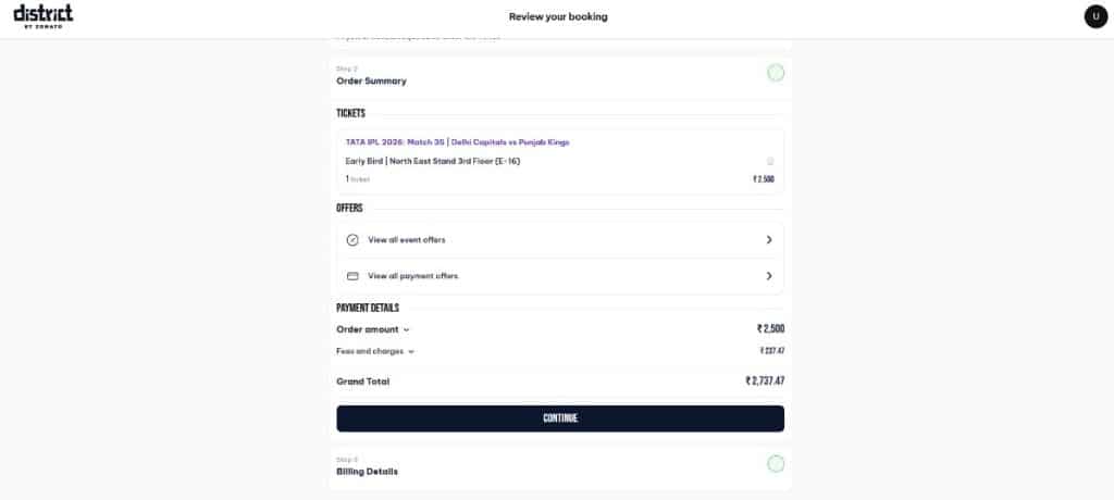 Review Order Summary & Apply Offers