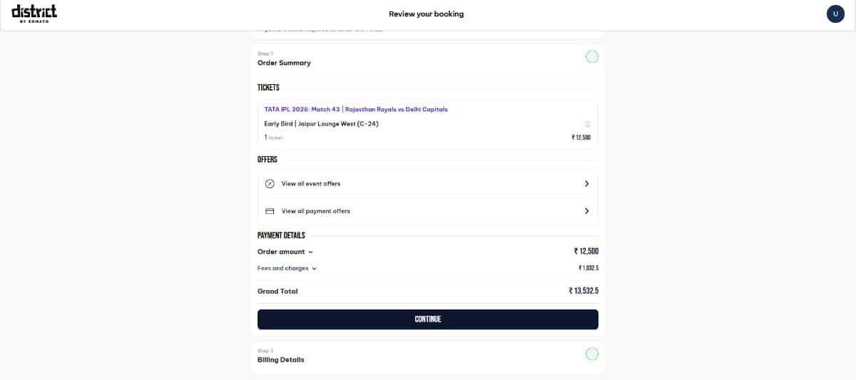 Check the Order Summary