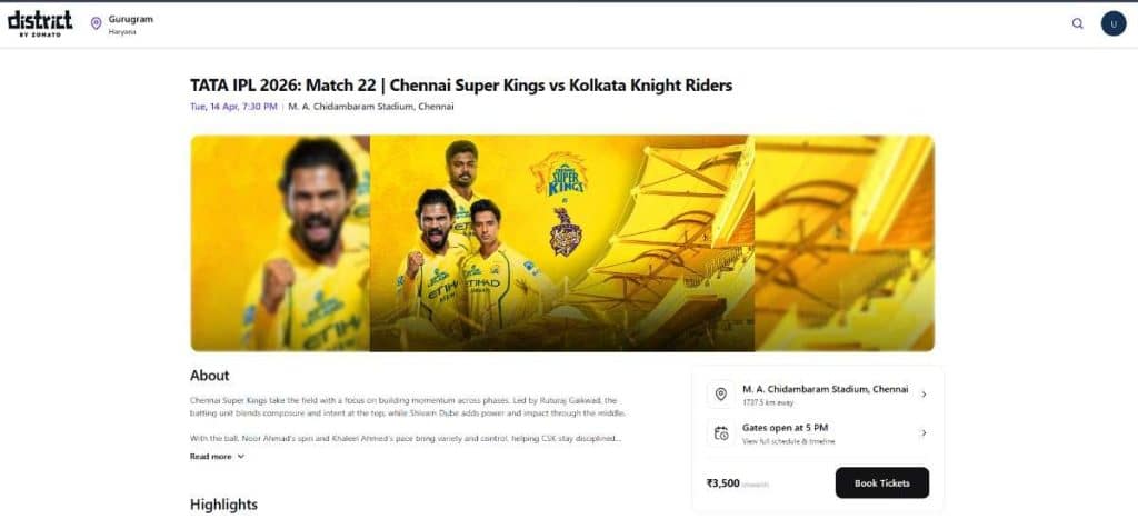 Visit District and Find the Match