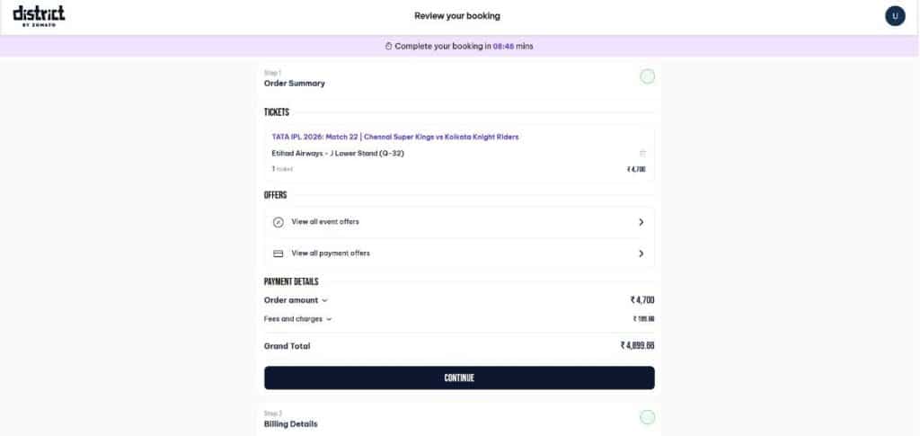 Review Your Order Summary