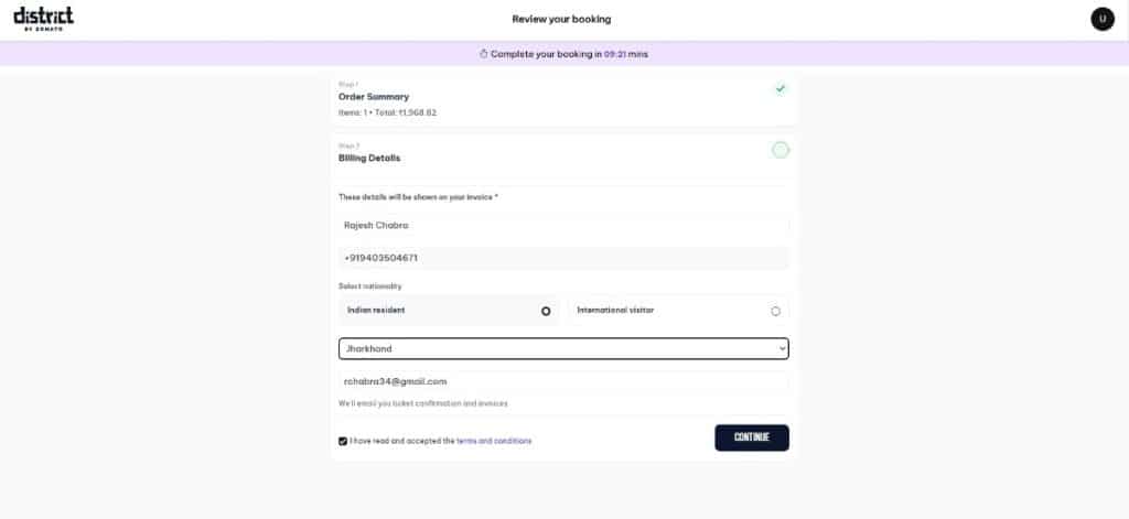 Enter Billing Details and Complete Payment Enter Billing Details and Complete Payment