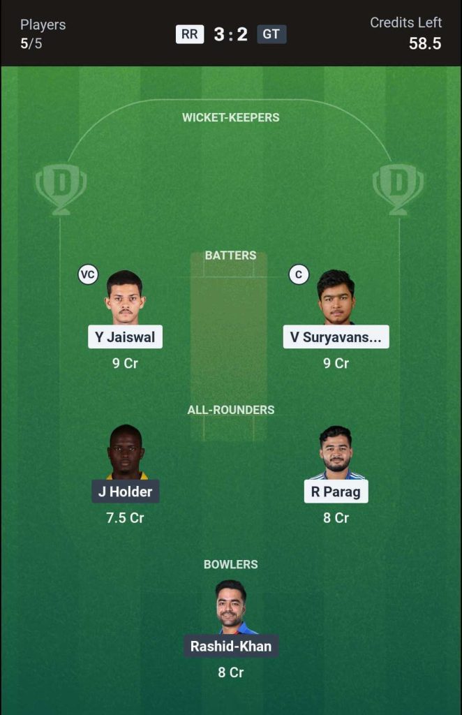Dream11 Team 1 (2nd Innings)