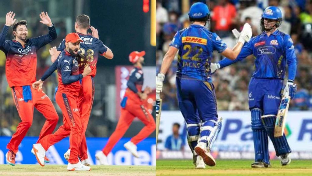 RCB vs MI IPL 2026 54th Match Odds