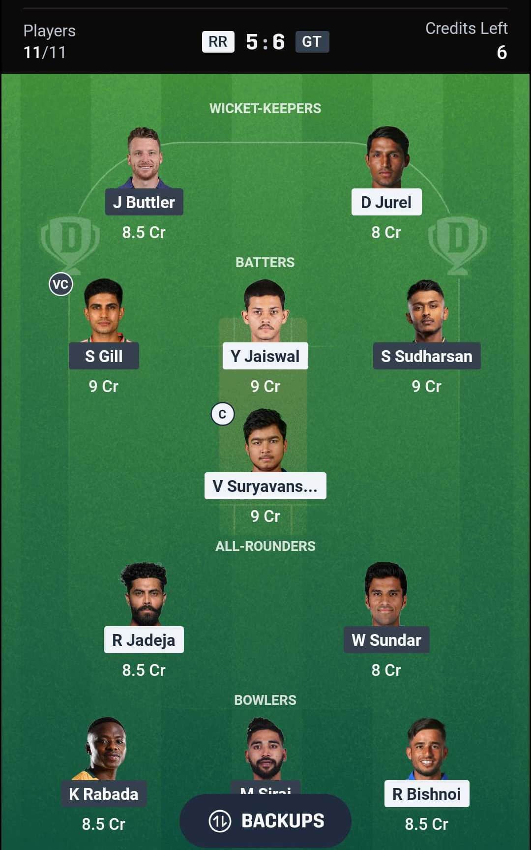 RR vs GT IPL 2026 Match 52 Dream11 Team 2 RR vs GT IPL 2026 Match 52 Dream11 Team 2