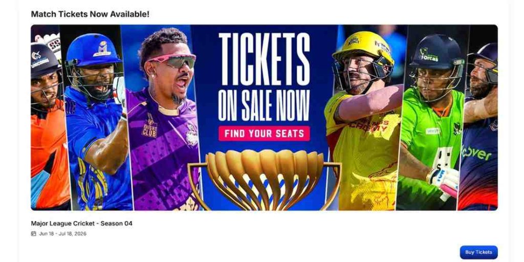Visit the Official MLC Ticketing Portal Visit the Official MLC Ticketing Portal