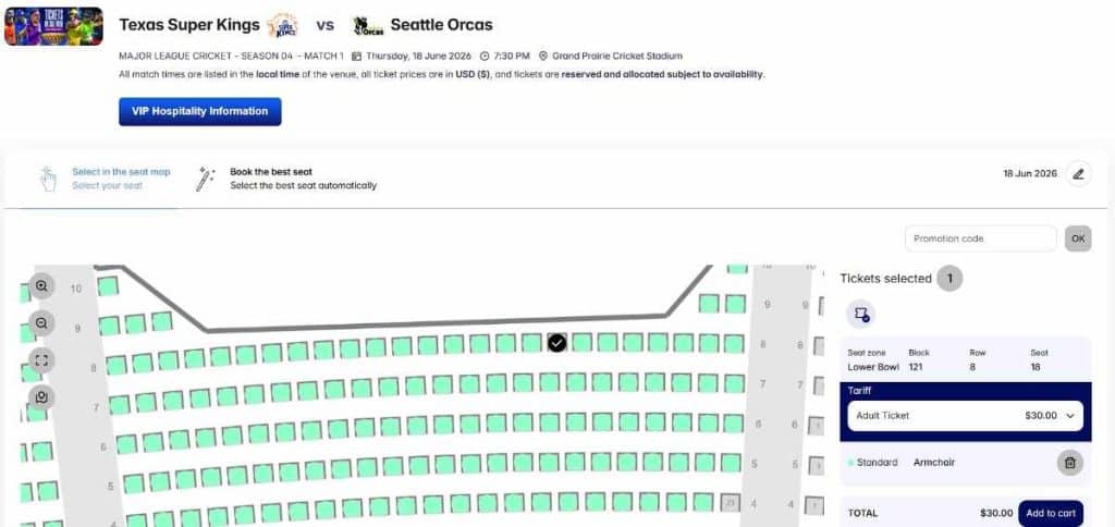 Choose Your Seats on the Interactive Map Choose Your Seats on the Interactive Map