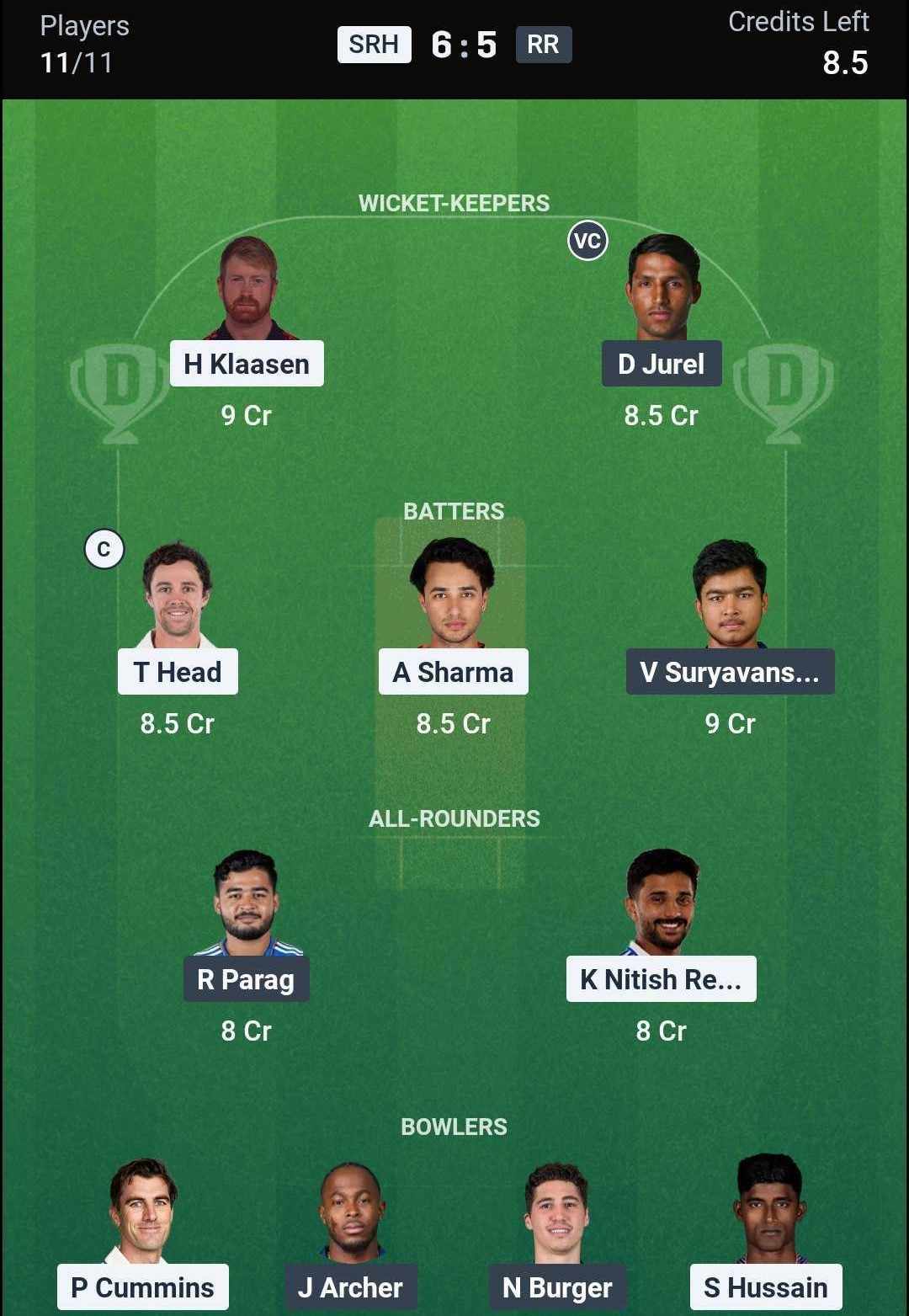 SRH-vs-RR-Team-2-Dream11-Prediction SRH-vs-RR-Team-2-Dream11-Prediction