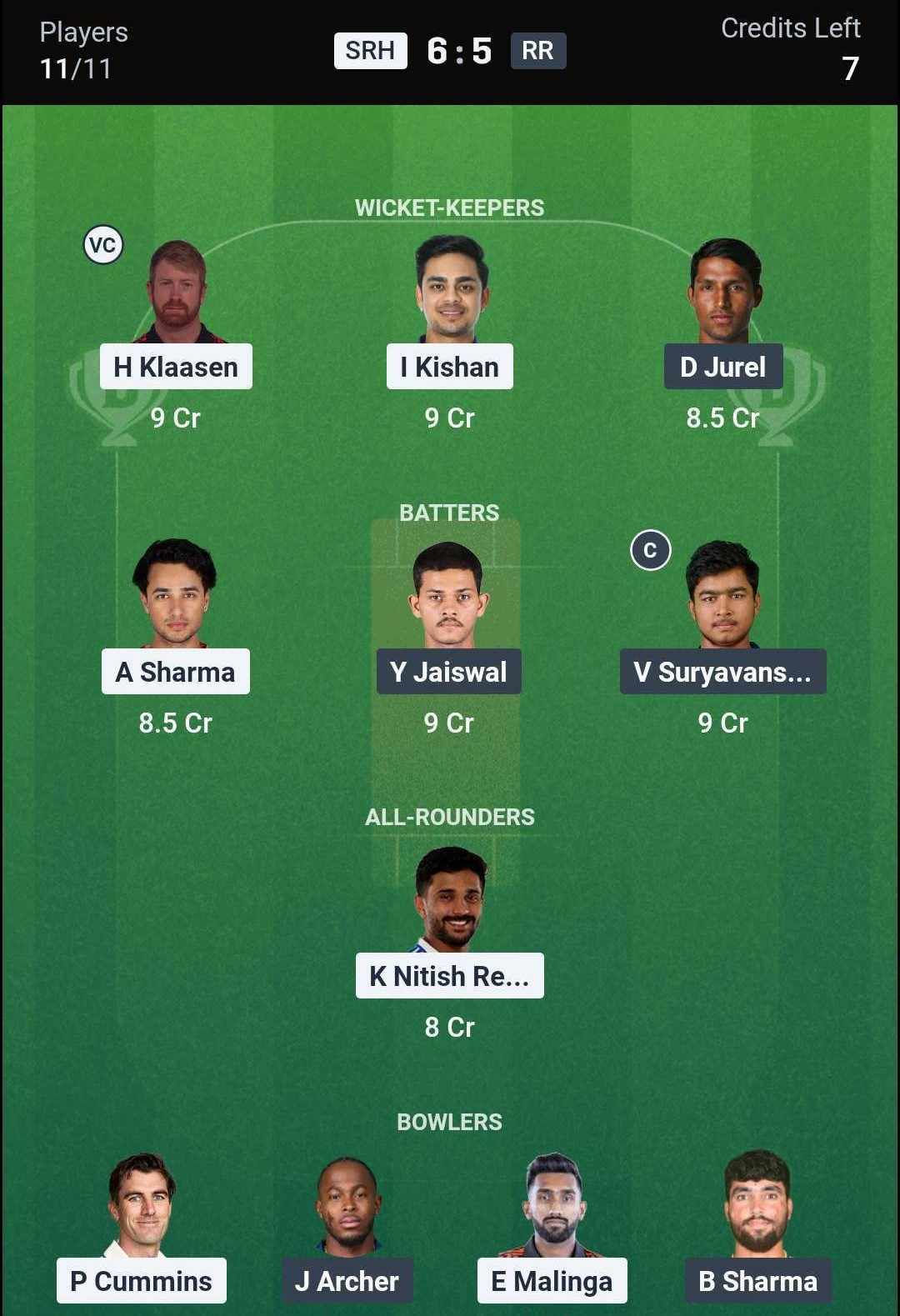 SRH-vs-RR-Team-3-Dream11-Prediction SRH-vs-RR-Team-3-Dream11-Prediction