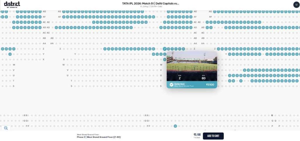 Pick Your Exact Seat and Add to Cart