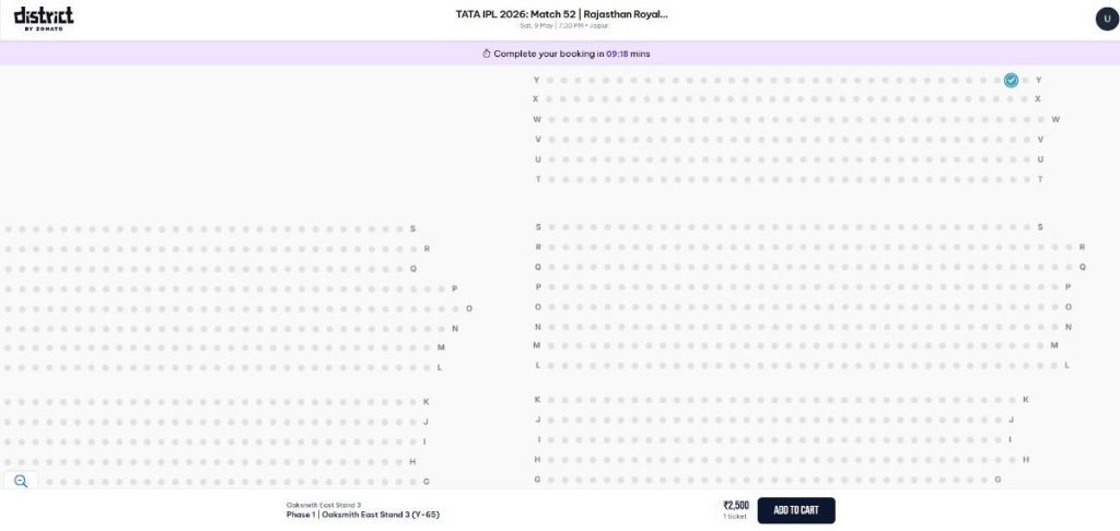 Pick Your Exact Seat and Add to Cart