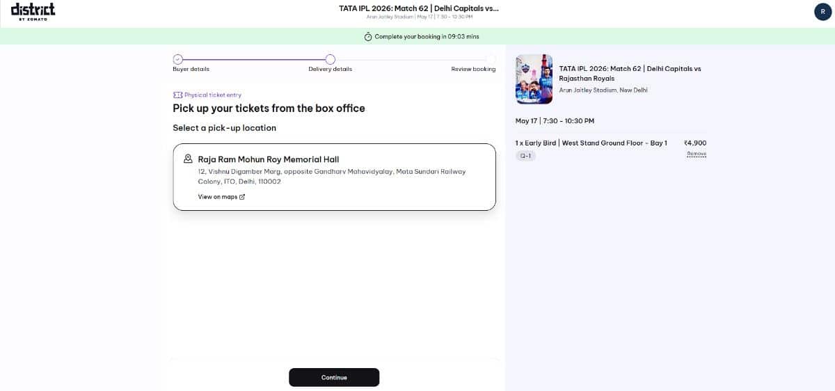 Select Pick-Up Location (Delivery Details) Select Pick-Up Location (Delivery Details)