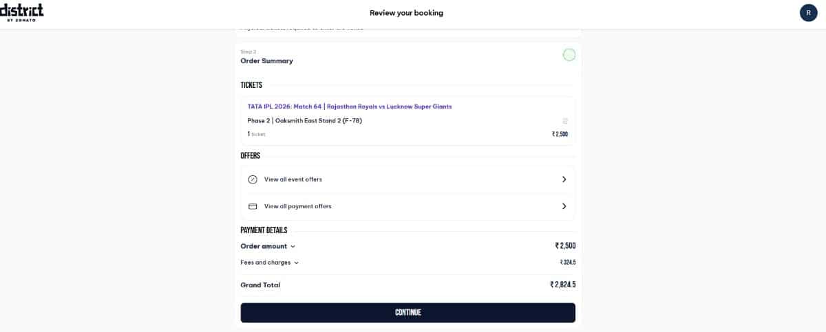 Review Your Order Summary 