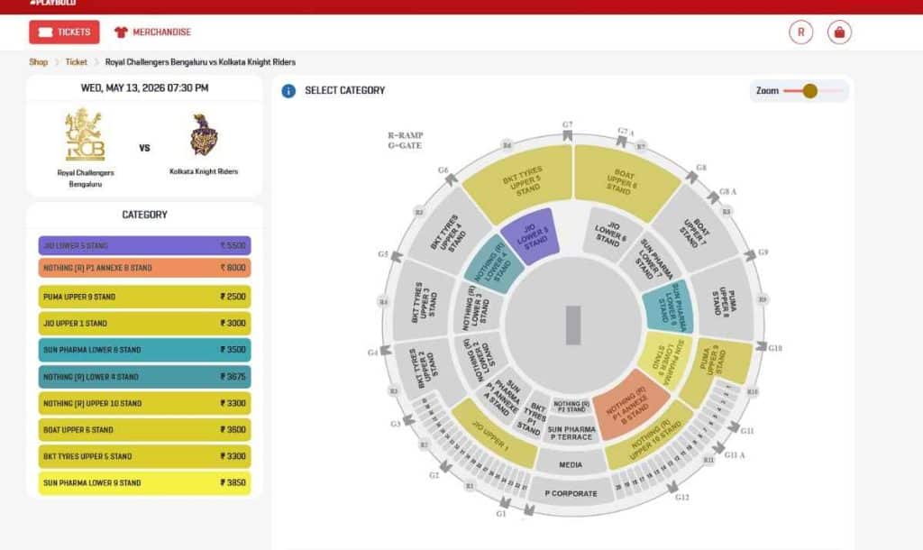 Step2: RCB vs KKR IPL 2026 Match 54 Ticket Booking Guide Step2: RCB vs KKR IPL 2026 Match 54 Ticket Booking Guide