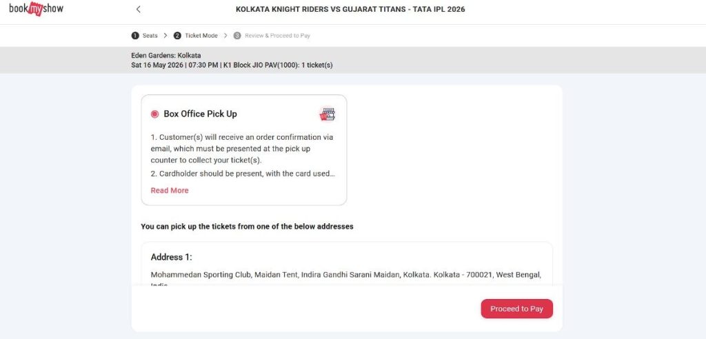 Select Box Office Pick Up Select Box Office Pick Up