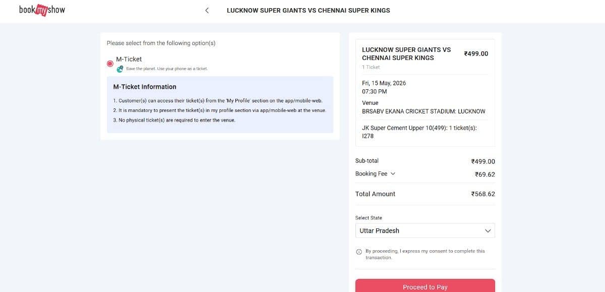 Select Ticket Mode and Review Your Order Select Ticket Mode and Review Your Order