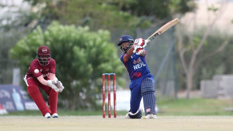 Dipendra Singh Airee vs Qatar, April 2024 Dipendra Singh Airee vs Qatar, April 2024