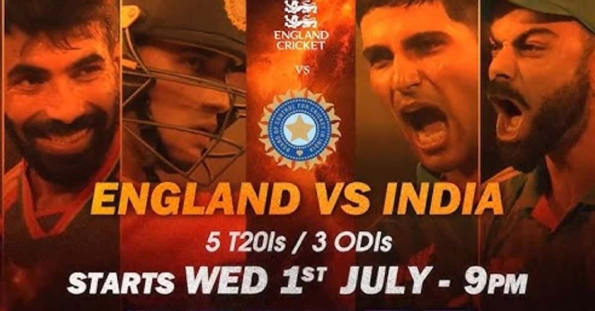India Tour of England 2026 Schedule