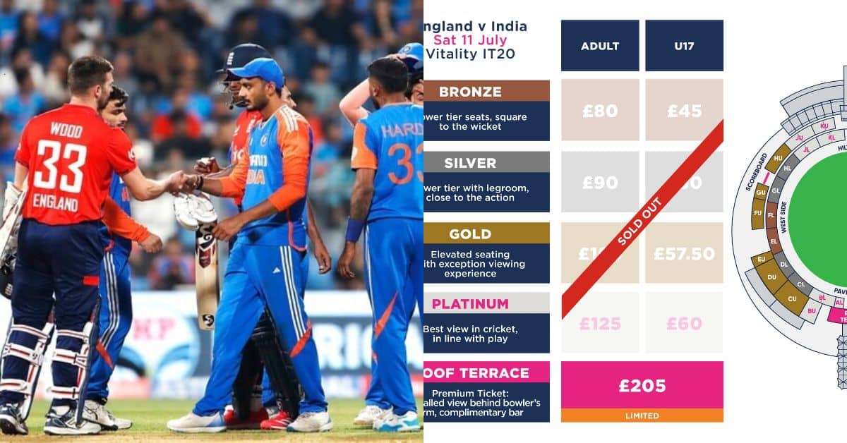 India Tour of England 2026 Tickets