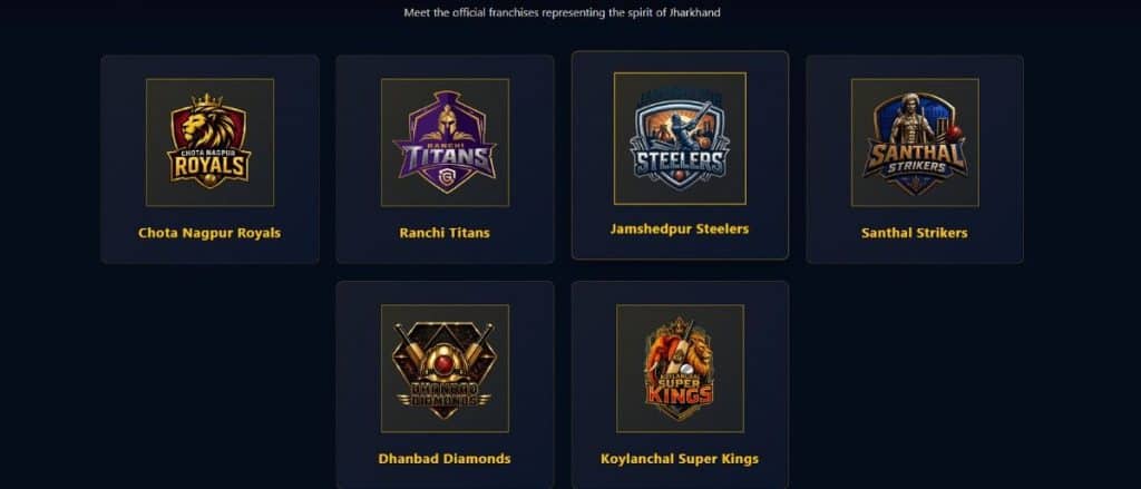 Jharkhand T20 League 2026 Teams Jharkhand T20 League 2026 Teams