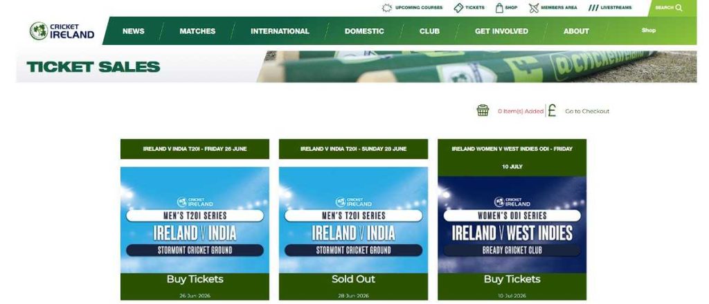 S2 : IRE vs IND T20I Ricket Booking Guide