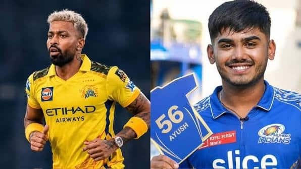 Hardik Pandya and Ayush Mhatre Trade Hardik Pandya and Ayush Mhatre Trade