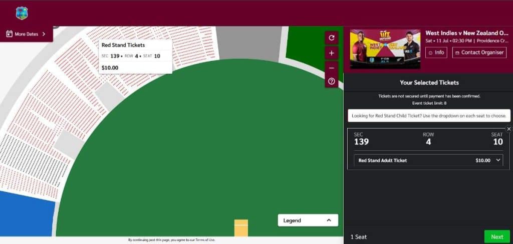 WI vs NZ 2026 Tickets Booking Guide